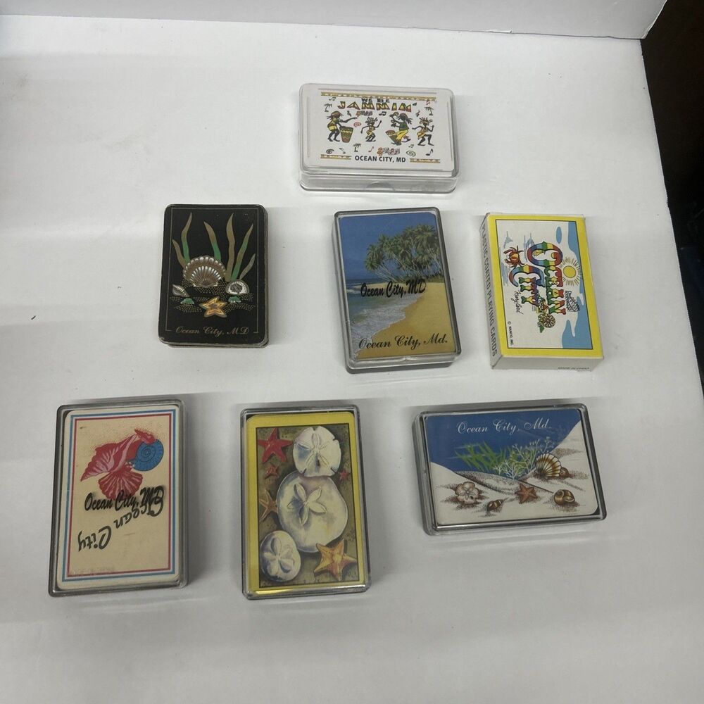 Vintage Ocean City Maryland Game Cards 7 Decks